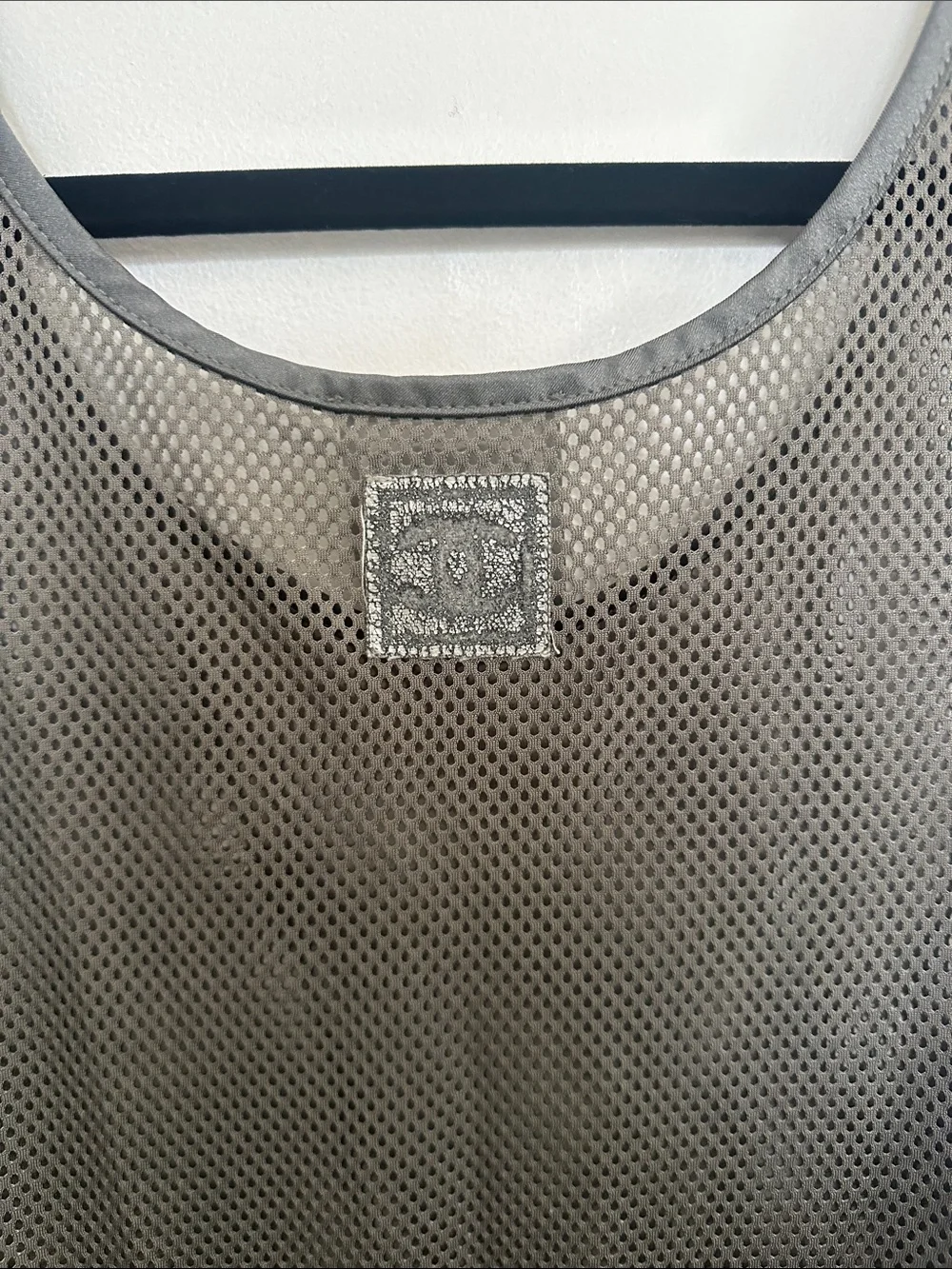 RARE CHANEL Mesh Sleeveless Tank Top